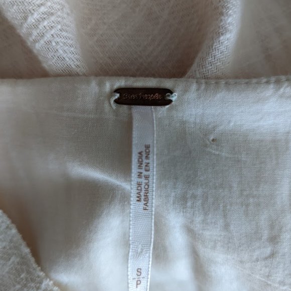 Free People Soft Cotton Tie-Sleeve Figure-Flattering Midi Dress Size Small - Picture 5 of 6